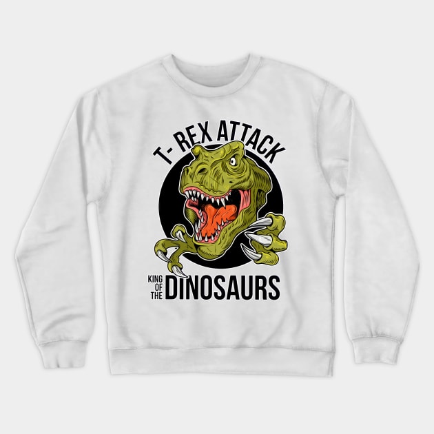 T-rex Crewneck Sweatshirt by Cool-Ero